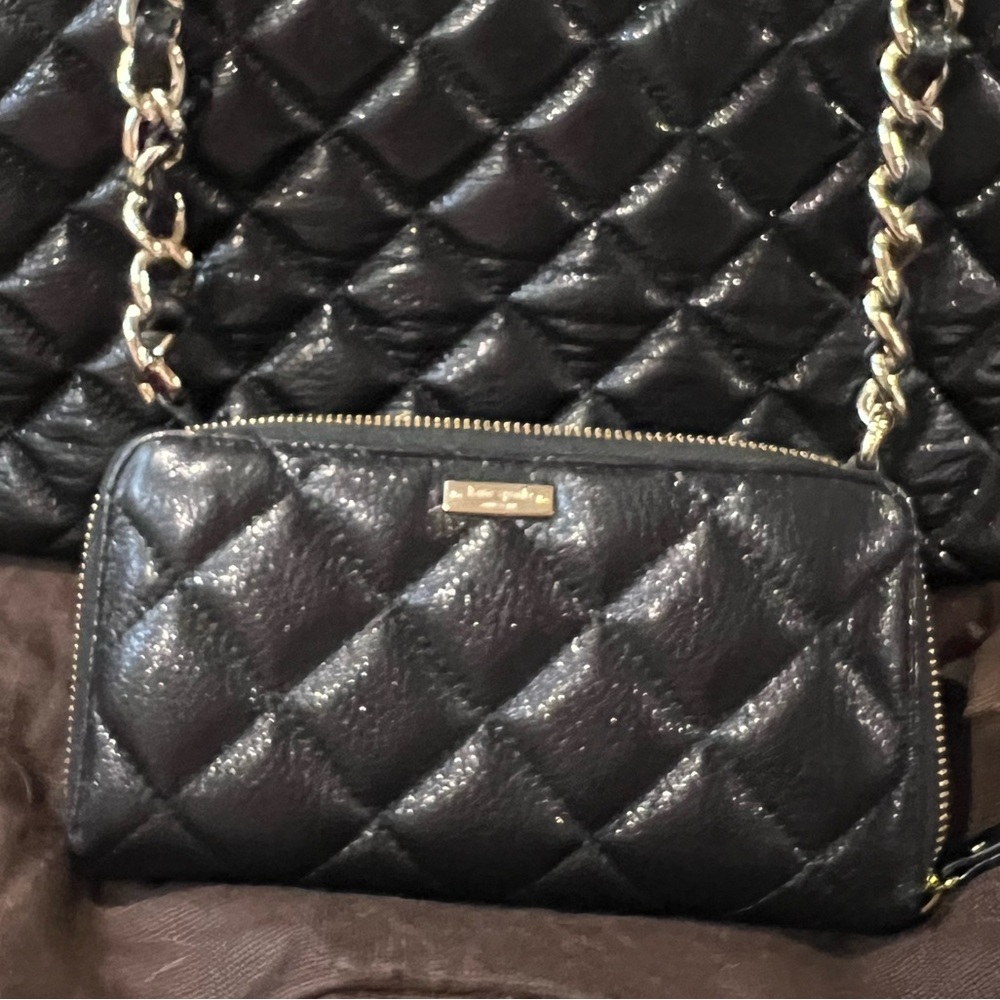 Kate Spade sparkling quilted wallet